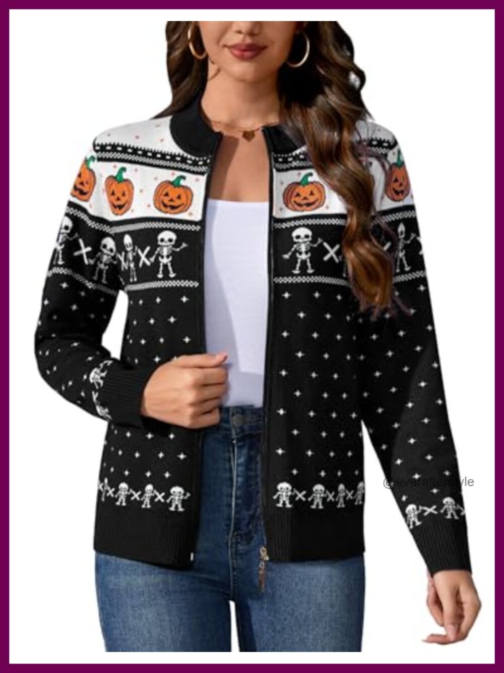 Womens Long Sleeve Knitted Zip Up Cardigan Sweater Lightweight